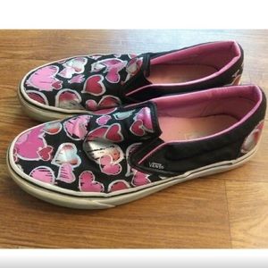 Vans Slip-on Metallic Heart Design size 8.5